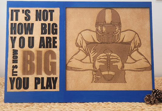 wall decor quote "how big you are..."