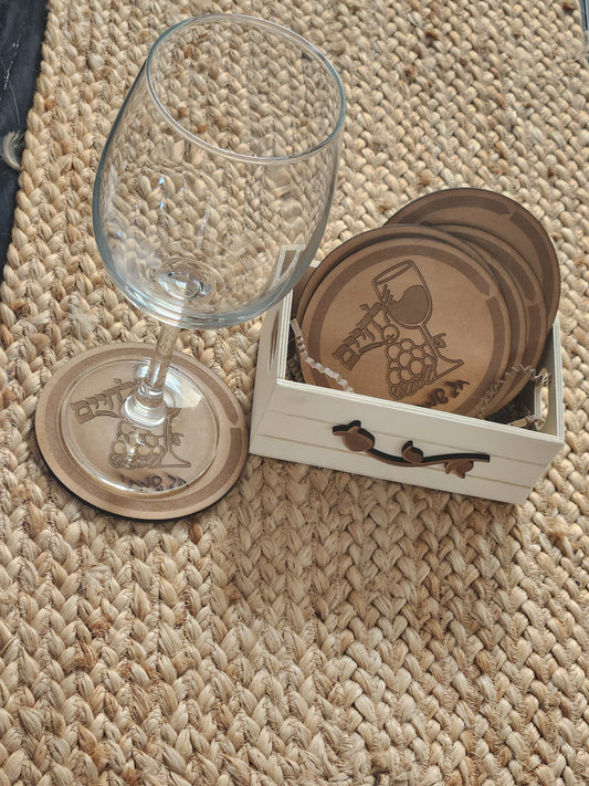 holiday coster for wine.