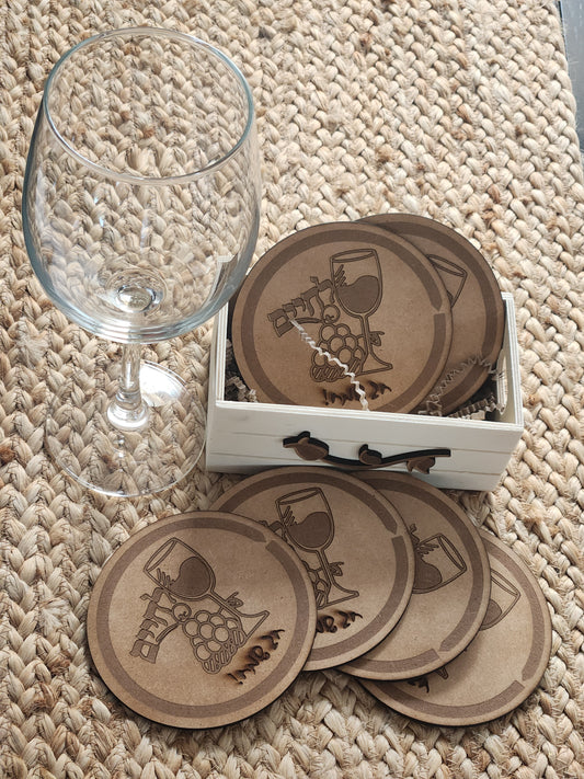 holiday coster for wine.